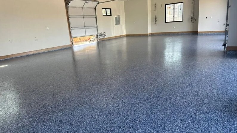 Epoxy garage floor coating installed by Prescott Epoxy Company